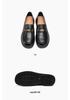 Red Dragonfly Black Genuine Leather Women's Slip-on Loafers - Comfortable British Style Spring/Autumn Shoes with Soft Sole.