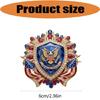 Commemorative Lapel Pin Patriotic Anniversary Brooch with Gold Tone Finish for Jackets Scarves Bags and Event Styling