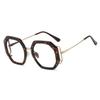 Anti Blue Light Polygon Round Reading Glasses Women Fashion Luxury Brand Design Glasses Transparent Women's Eyeglass Frame