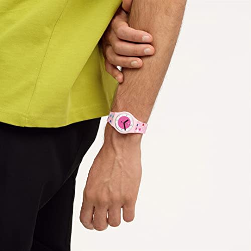 Swatch BLOWING BUBBLES GENT watch, SO28P109, pink