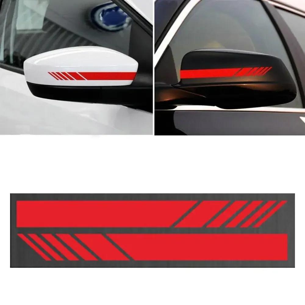 2pcs Car Side Rear View Mirror Stripes Stickers for Car Decor Rearview Mirror Car Exterior Stickers Styling Car Accessories