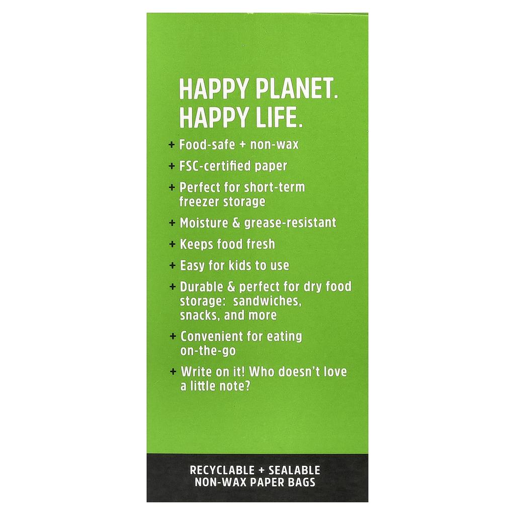 Lunchskins, Paper Sandwich Bags, Apples, 50 Bags