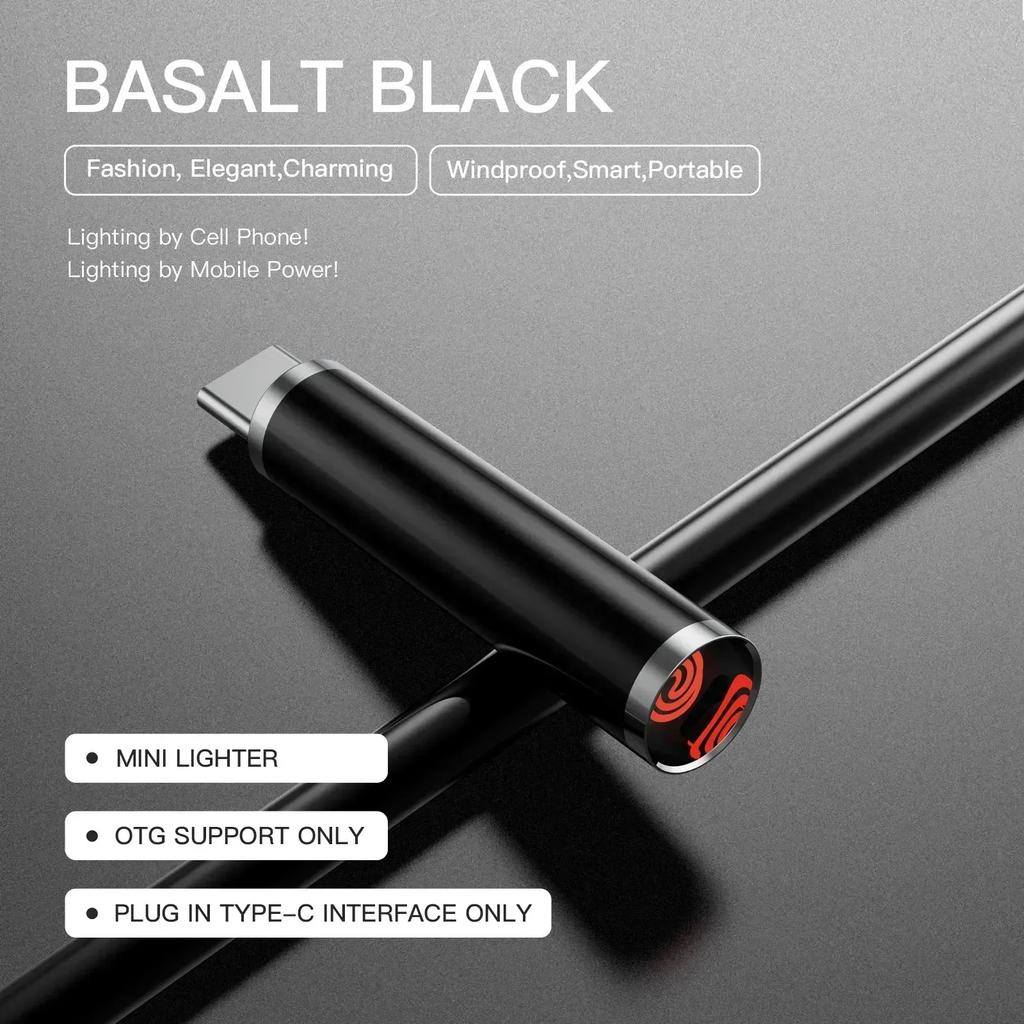 NEW Mini Cigarette Lighter TYPE-C Interface Tungsten Wire Blowing Cigarette Lighter Without Battery Can Be Carried On the Plane