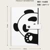 Cute Panda Design Notebook Size 148mm x 214mm Cute PU Leather Buckle Notebook Student Diary Notebook Cover Writing Utensils Pencil Stationery Girls