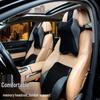 Universal Four-Season Car Neck and Lumbar Support Pillow with Memory Foam