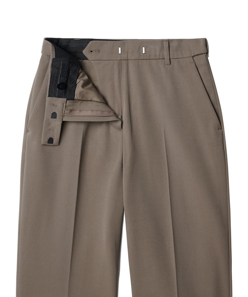 MUSINSA STANDARD WOMAN Women'S Heavyweight Fleece-Lined Wide Hidden Elastic Waist Slacks [Dusty Beige]