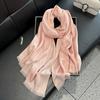 Spring And Summer Long Scarf Shawl Imitation Silk Scarf Women'S Fashion Versatile Travel Beach Scarf Shawl Tencel Cotton Gold Silk Scarf