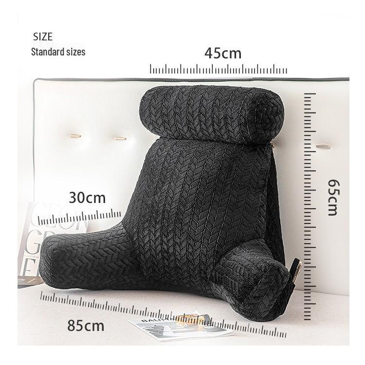 Comfortable Reading Pillow with Lumbar & Neck Support for Dorms, Bay Window, or Bed.
