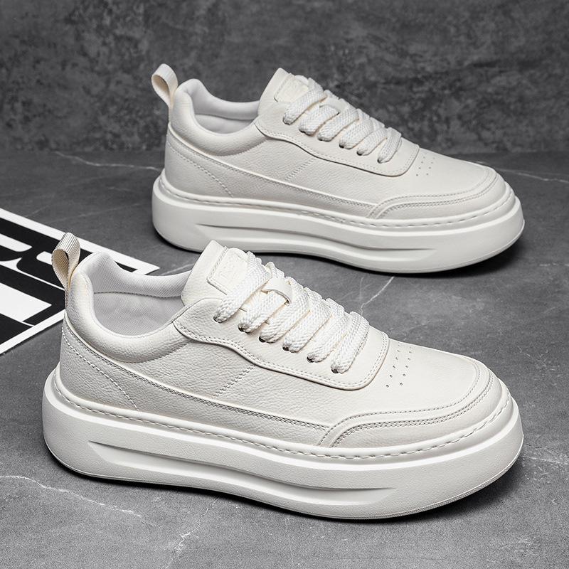 Shoes Spring New Thick-soled Heightening Board Shoes Student Casual Shoes Low-top Shoes