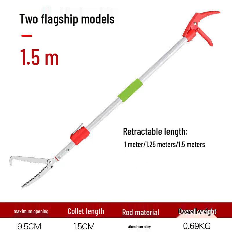 Aluminum Alloy Extended Crab & Loach Pliers - Outdoor Snake Control Tool