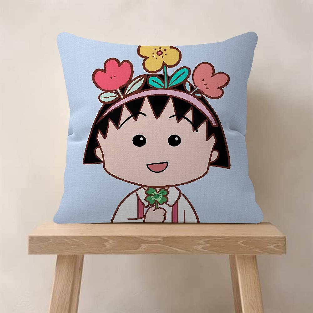 Anime C-Chibi M-Maruko-Chan Personalized Pillow Dust Cover Bedroom Kids Party Decoration Pillowcase Birthday Children Gift