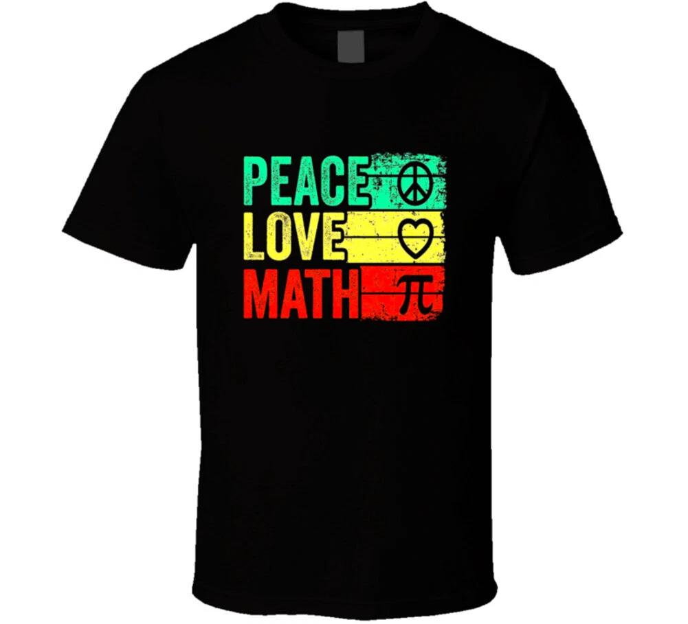Peace Love Math Funny Academic Gift T Shirt L