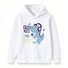 Kids Boys Girls Cute Cartoon Dinosaur Enjoy Music Pattern Pullover Hoodie Casual Soft Long Sleeve Hooded Sweatshirt For Toddler Children Daily