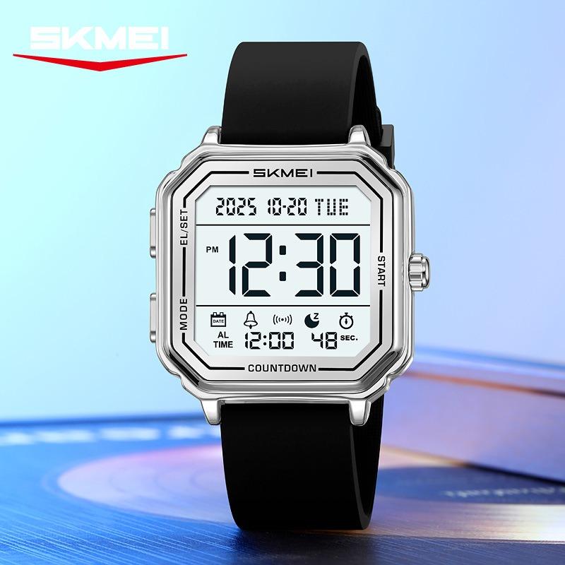 Orologio elettronico studente moda tendenza sveglia luminoso impermeabile cinturino in acciaio cronografo da esterno orologio elettronico