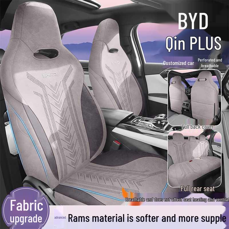 BYD Breathable, Wear-resistant Ramses Qin Plus Seat Cover for Four Seasons - EV/DMI Special Cushion.
