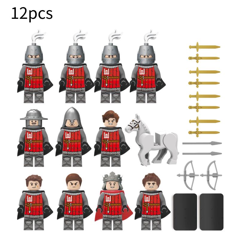 Building Blocks Medieval Knights Military Dragon Soldiers Ancient Castle Figures
