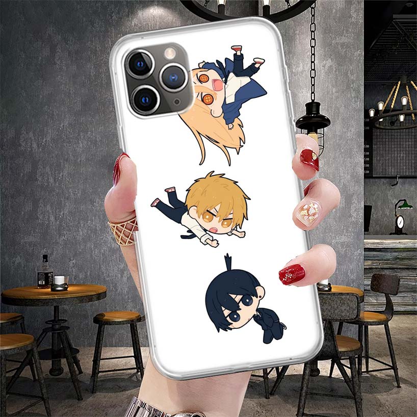 C-Chainsaw Mans Cute Soft Phone Case For IPhone 11 17 Air 16E 16 Pro Max 15 + 14 Plus 13 Mini 12 Apple 7 SE 8 Fundas Coque 11 17