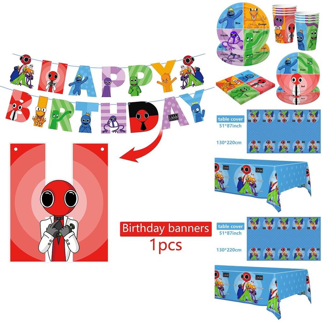 Roblox Rainbow Friends Birthday Party Supplies Complete Kit With Balloons Cake Topper Banner And More!