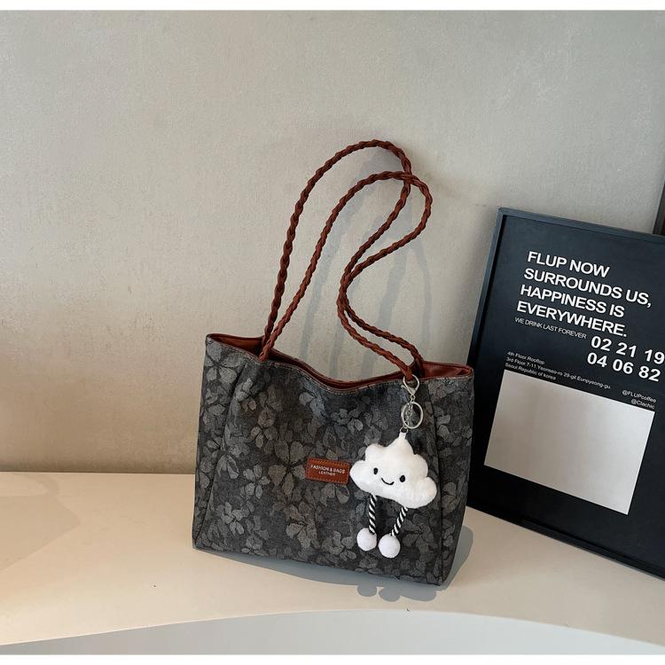 Студенческая сумка в класс женская новая простая модная литературная сумка через плечо вместительная сумка-тоут для commuters