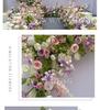 Mori Style Pink & Purple Cymbidium Flower Row for Wedding Aisle & Banquet Decoration