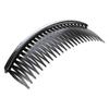Black Plastic 24 Teeth Hair Comb Clip Clamp 2 Pcs for Lady Girls
