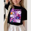 Kpop Demon Hunters Children's T Shirt Short Sleeve Boys Kdis T-shirt Cute Kpop Demon Hunters Harajuku Tshirt Boys Girl Tops
