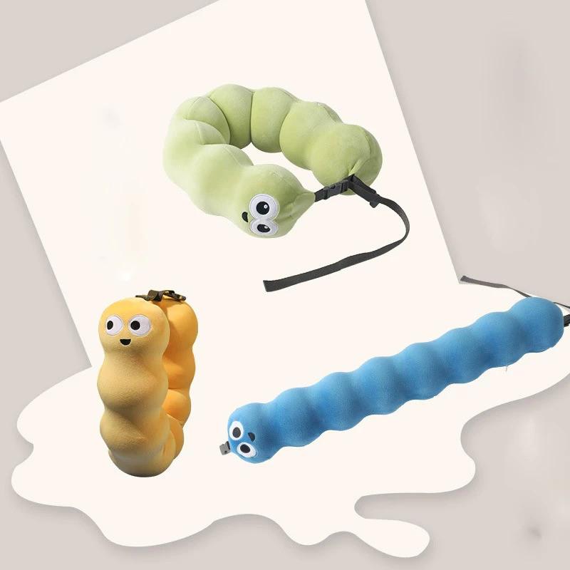 Snake U-Shaped Pillow Memory Foam Cute Funny Expression Creative Storage Neck Pillow Travel Office