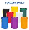 4pcs/Set 1 Gallon Mesh Bag Bubble Bag Kit Set Of 4pcs  Bag Drawstring Bags Extraction Bags With Pressing Screen And Carrying Bag