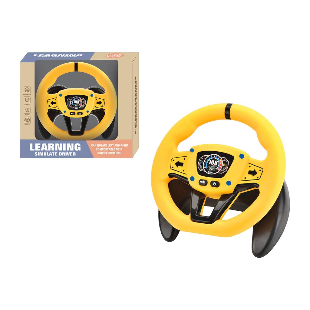 Kids Steering Wheel For Backseat, Baby Toys Pretend Driving Simulated Steering Wheel Toy Gifts For Kids Toddlers