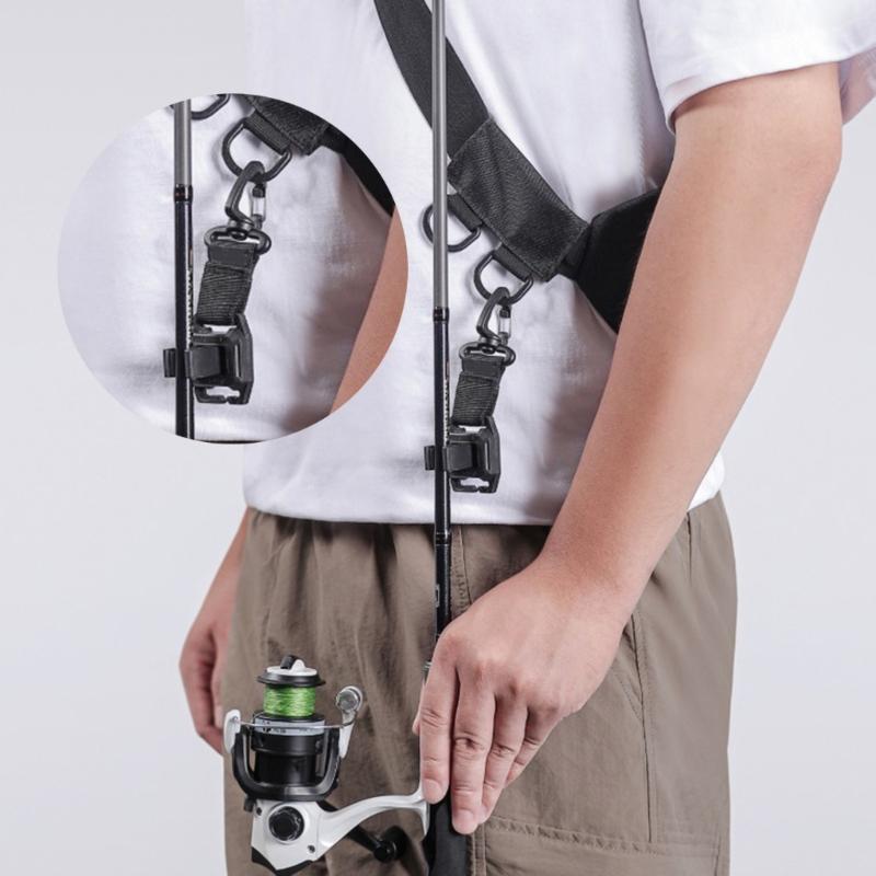 Spring Loaded Fishing Accessory With Rod Clamps Eyewears Holder Cable Organizers For Outdoor Lover