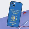 Uganda Flag Phone Case For iPhone 16 Pro Max 12 13 Mini 11 14 15 Pro Max XR 15 16 Plus 16e Back Cover