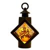 Halloween Decorative Lantern, Spooky Witch Pumpkin Scarecrow LED Night Light, Battery Operated Table Lamp for Holiday Party Decoration