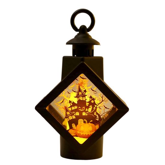 Halloween Decorative Lantern Spooky Witch Pumpkin Scarecrow LED A