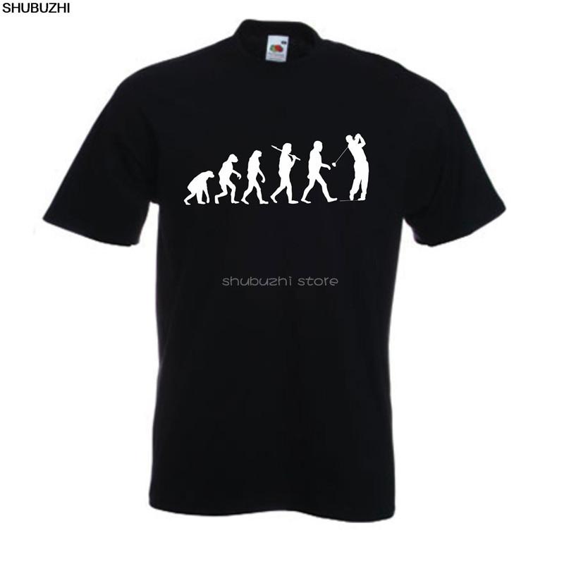 EVOLUTION OF  T-SHIRT APE TO MAN GOLFING TSHIRT GOLFER T SHIRT SIZES S-3XL  New T Shirts Funny Tops Tee New Unisex sbz6213
