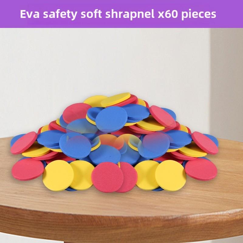 Kids Flying Discs Launcher Toys EVA Soft Bullet Toy Gun Mini Carrot Flying Saucer Shooting Gun Children Outdoor Games Sport Toy