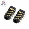 PJ-393 7Pin 3.5mm Audio Headphone Female Socket Jack Gold-Plated 7 Foot 4 Section DIP SMD SMT PJ393 Connector