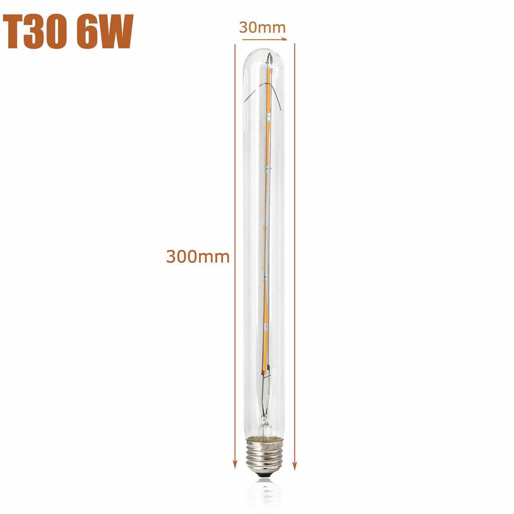 Vintage Retro T30 E27 LED COB Filament Light Bulb 2W 3W 4W 5W 6W 7W 8W Warm White Lamp 220V For Home Bar Decoration Lighting