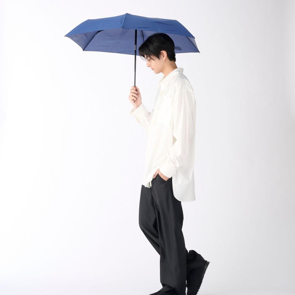 urawaza slim Folding Umbrella Folds in 3 Seconds Urawaza Slim Shape Stable Automatic Water Stain Rain UV 55cm Rib Easy to Fold 10298 [Moonbat]