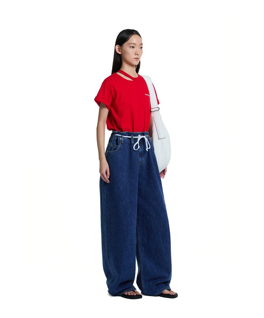 TRUNK PROJECT Ver 4. Ripped Hole T-Shirt_Red