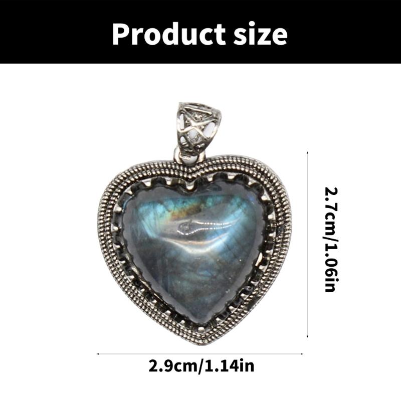 Vintage Styles Labradorite Pendant Necklace Featuring Elegant Amethyst Gemstones for Women Seek Unique Fashion