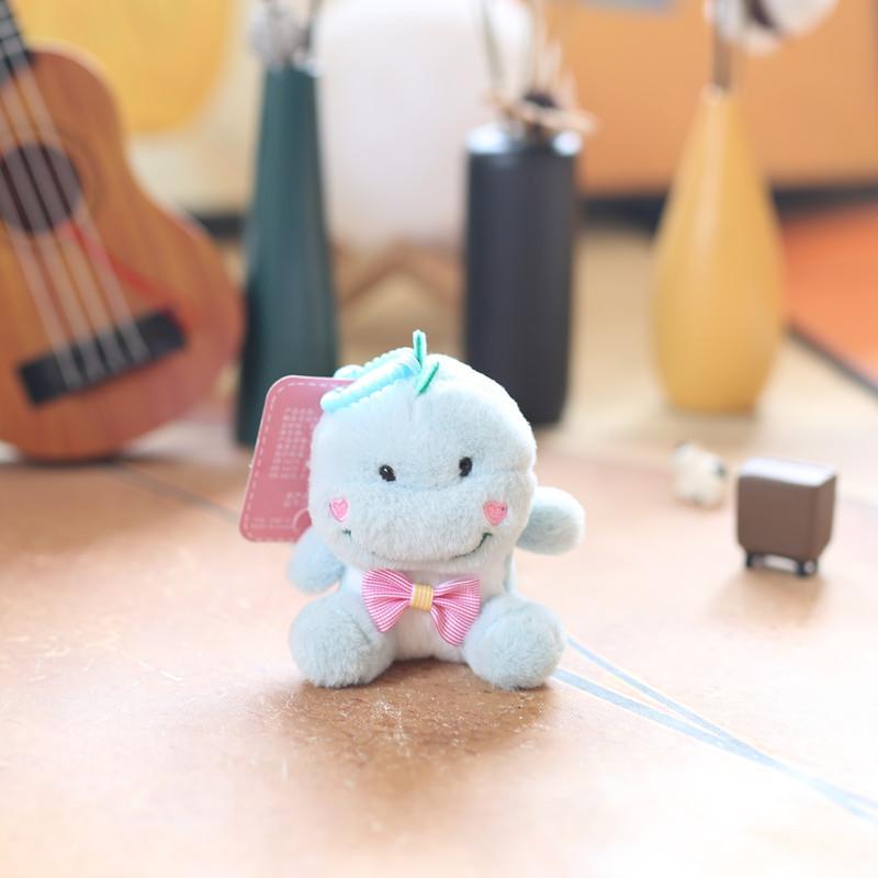 Cute Dinosaur Plush Keychain With Soft Short Pile For Kids And Collectors