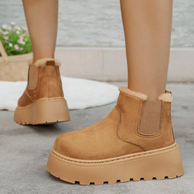 Winter New Thick-soled Velvet Thickened Snow Boots Women's Foreign Trade Large-size Warm Towel Short Boots Cotton Shoes