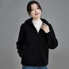 Women Faux Lamb Fleece Hooded Windproof Short Coat Autumn Winter Jacket