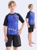 2025 Boys' Two-Piece Sun Protection Swim Set: Swimsuit & Trunks for Children and Teens