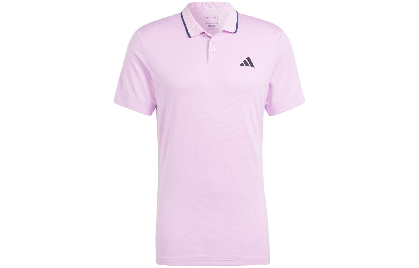 Adidas Polo Shirts Men s Pink Polo Collar Moderate Straight Fit IA8286 L