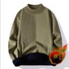 Mode Für Männer Casual Slim Fit Grundlegende Rollkragen Gestrickte Pullover Hoher Kragen Pullover Männlichen Doppel Kragen Herbst Winter Tops