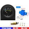 Medidor de Temperatura del Agua de 2" 52mm con Adaptador de Sensor 40-120℃ 100-250℉ Medidor de Temperatura del Agua para Coche de Carreras de Gasolina Automóvil 12V