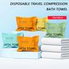 1PC Bath Towel Thickened & Enlarged Disposable Portable Individual Packaging 70x140cm Compressed Non-woven Quick-Drying