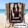 Custom Name Vampire Diaries Microfiber Beach Towel Super Soft & Absorbent for Bath, Beach, Travel  Bath Time Accessory, Fan Gifts