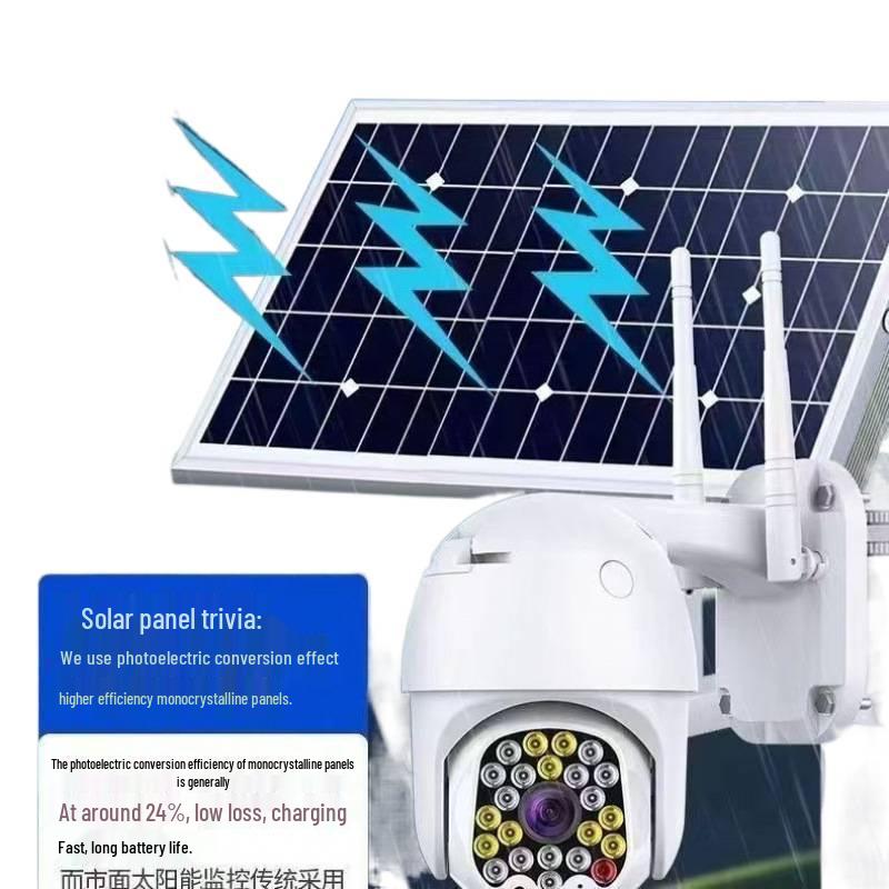 4G Solar-Powered HD 360° Outdoor Waterproof Surveillance Camera with Remote Mobile Monitoring